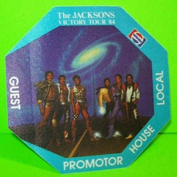 The Jacksons Victory Tour Backstage Pass 1984 Original Cloth Michael Pop Soul - Picture 1 of 3